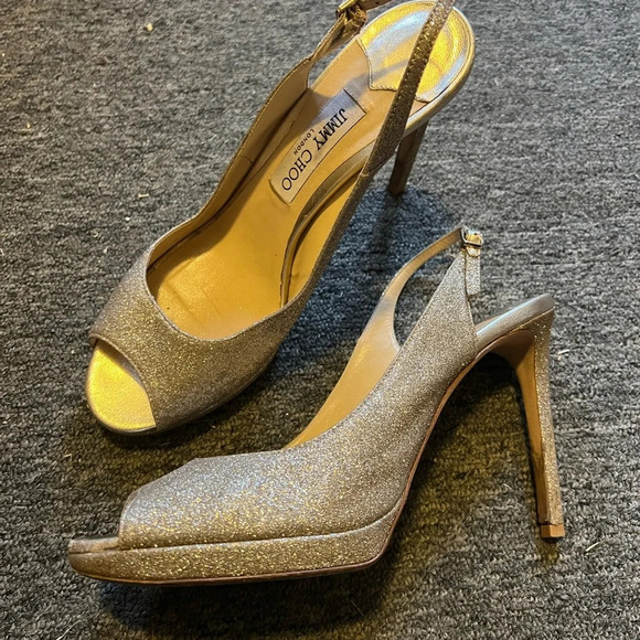 Sparkly Jimmy Choo Heels, size 40 - Picture 4 of 11
